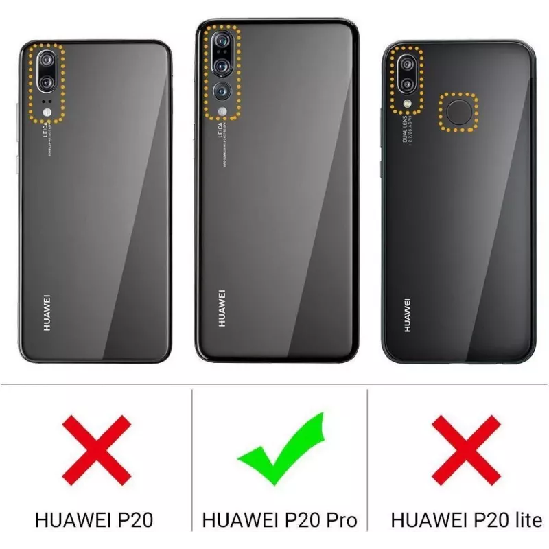 CYOO Custodia in silicone liquido premium per Huawei P20 Pro – nero