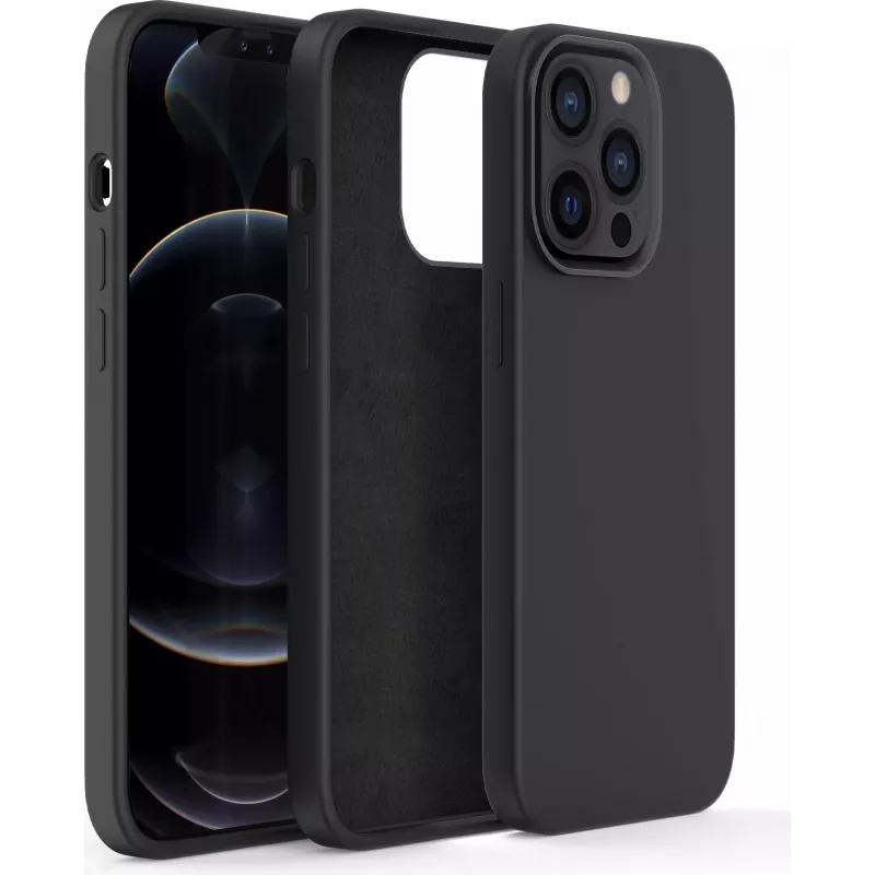 CYOO Custodia in silicone liquido Premium per Apple iPhone 14 Plus – nero CY122779
