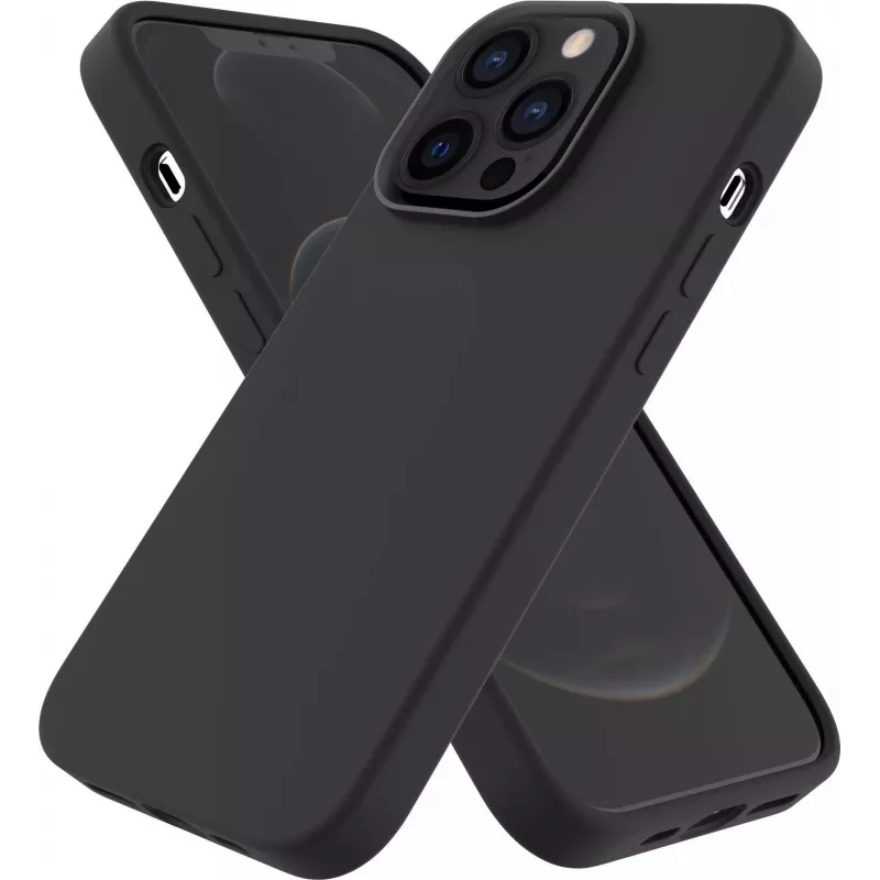 CYOO Custodia in silicone liquido Premium per Apple iPhone 14 Plus – nero CY122779