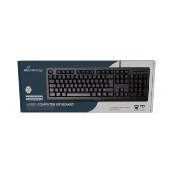 MediaRange MROS109-IT Tastiera USB 2.0 cablata QWERTY italiana, nero