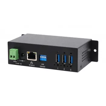 EXSYS EX-6005HMVS Device server Gigabit USB 3.2 Gen 1, 3 porte, 15KV ESD