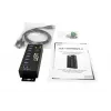 EXSYS hub industriale USB 3.2 Gen1 7 porte con kit per guida DIN e protezione ESD 15kV (EX-1187HMVS-2)