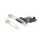 EXSYS EX-46022 scheda PCIe 2S seriale RS-232, cavo Oktopus (chipset EXAR)