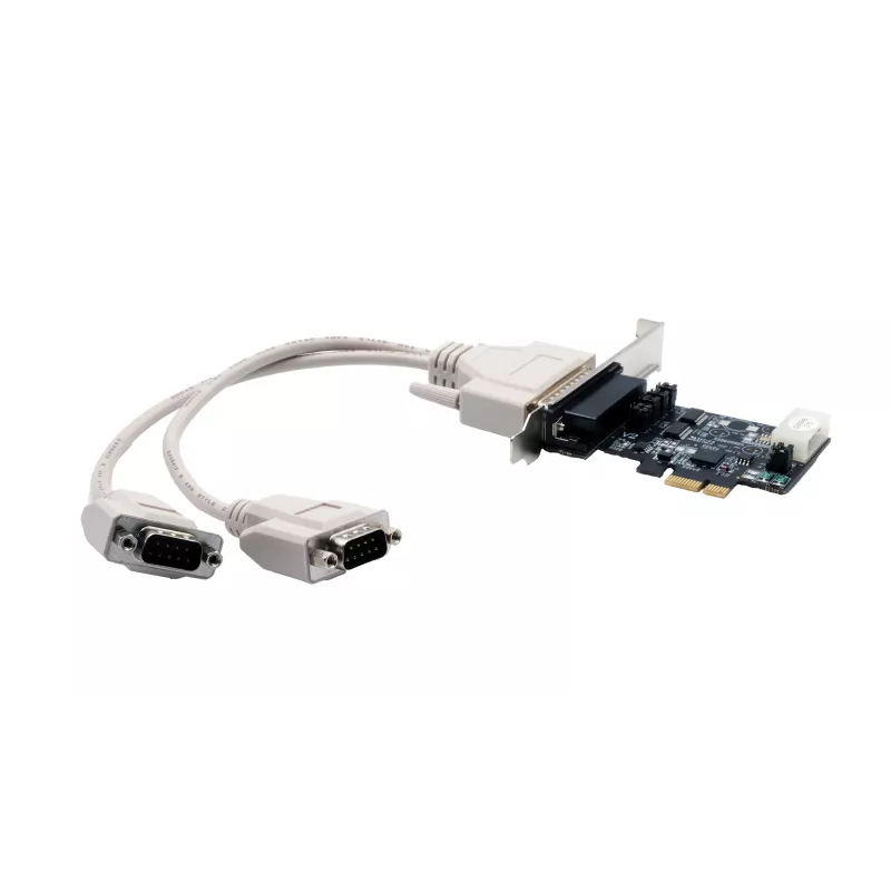 EXSYS EX-46022 scheda PCIe 2S seriale RS-232, cavo Oktopus (chipset EXAR)