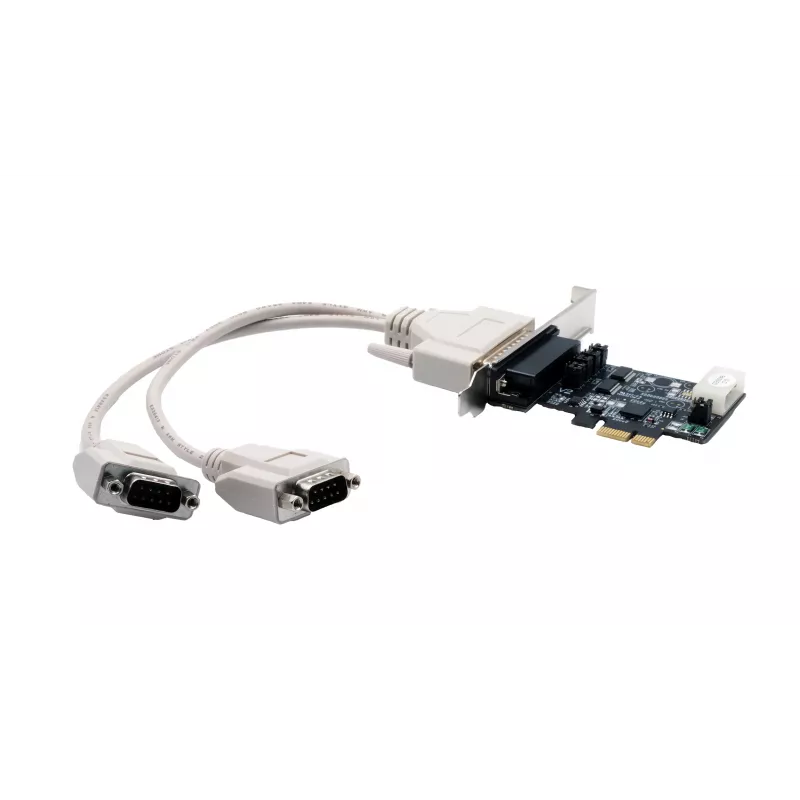 EXSYS EX-46022 scheda PCIe 2S seriale RS-232, cavo Oktopus (chipset EXAR)