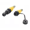 EXSYS EX-49524 adattatore industriale da connettore maschio M12 D-Code 4 pin a connettore femmina RJ45, IP67, Fast Ethernet