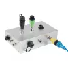 EXSYS EX-49524 adattatore industriale da connettore maschio M12 D-Code 4 pin a connettore femmina RJ45, IP67, Fast Ethernet