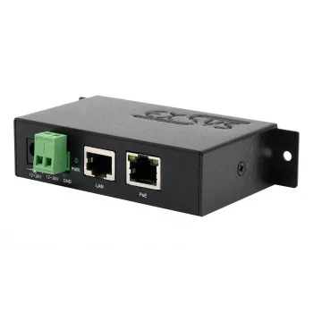 EXSYS EX-6007POE-WO Iniettore PoE+ Gigabit, case in metallo, ingresso 12-24V DC, senza alimentatore