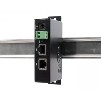 EXSYS EX-6007POE-WO Iniettore PoE+ Gigabit, case in metallo, ingresso 12-24V DC, senza alimentatore