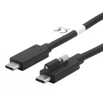 EXSYS Cavo USB 3.2 Gen 2x1 USB-C 1m nero con fissaggio a vite singolo (EX-K1595V-1.0)