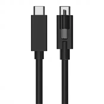 EXSYS Cavo USB 3.2 Gen 2x1 USB-C 1m nero con fissaggio a vite singolo (EX-K1595V-1.0)