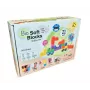 Gerardo's Toys Mattoncini morbidi con ruote, 21 pezzi (15 mattoncini + 6 ruote)