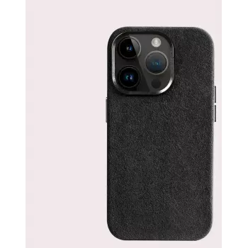 Cyoo Custodia in Alcantara per iPhone 15 Pro Max nero (CY123275)