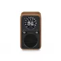 Sangean WR-9 Radio FM portatile, scocca in vero legno di noce, design vintage, Bluetooth, 8W