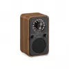 Sangean WR-9 Radio FM portatile, scocca in vero legno di noce, design vintage, Bluetooth, 8W