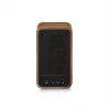 Sangean WR-9 Radio FM portatile, scocca in vero legno di noce, design vintage, Bluetooth, 8W