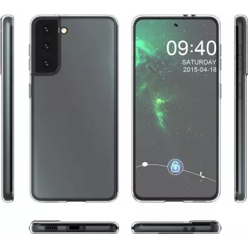 CYOO Custodia in silicone Ultra Slim per Samsung Galaxy S21 Ultra (G998F) - trasparente CY122245
