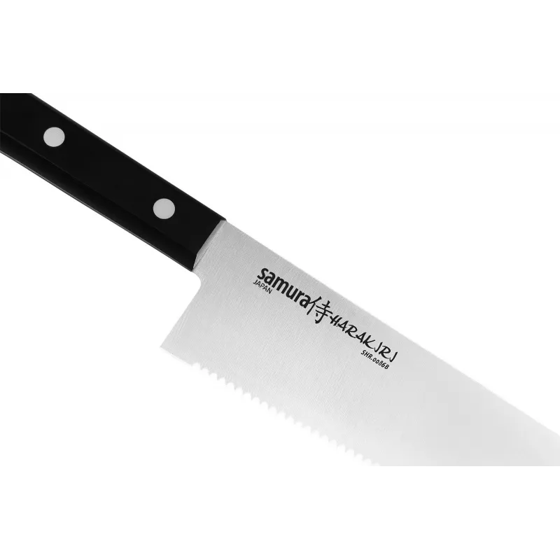 Samura Harakiri Coltello da chef 208 mm, AUS-8, manico in ABS (SHR-0086B)