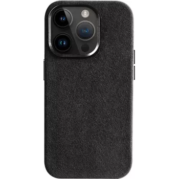CYOO custodia in Alcantara per Apple iPhone 16 Pro Max – nero CY123618