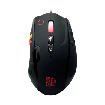 Thermaltake Tt eSPORTS VOLOS Mouse gaming laser, 8200 DPI, 14 pulsanti, cablato, nero