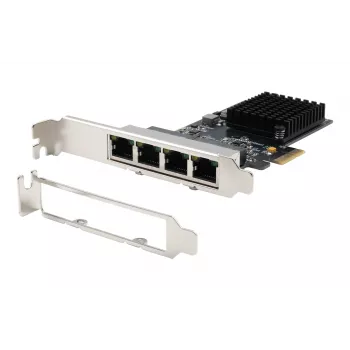 EXSYS EX-6083 scheda di rete PCIe x4 Gigabit Ethernet 4 porte Low-Profile