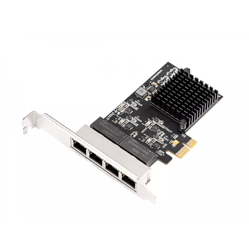 EXSYS EX-6083 scheda di rete PCIe x4 Gigabit Ethernet 4 porte Low-Profile