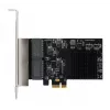 EXSYS EX-6083 scheda di rete PCIe x4 Gigabit Ethernet 4 porte Low-Profile