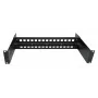 EXSYS kit rackmount per guida DIN, 2U, 19 pollici, guida DIN 35mm, nero EX-6090