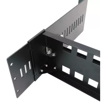 EXSYS kit rackmount per guida DIN, 2U, 19 pollici, guida DIN 35mm, nero EX-6090