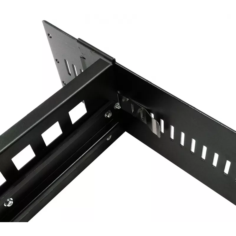 EXSYS kit rackmount per guida DIN, 2U, 19 pollici, guida DIN 35mm, nero EX-6090
