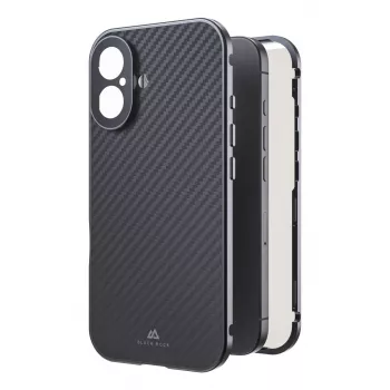 Black Rock Cover 360° vetro per Apple iPhone 16, carbonio (00228085)