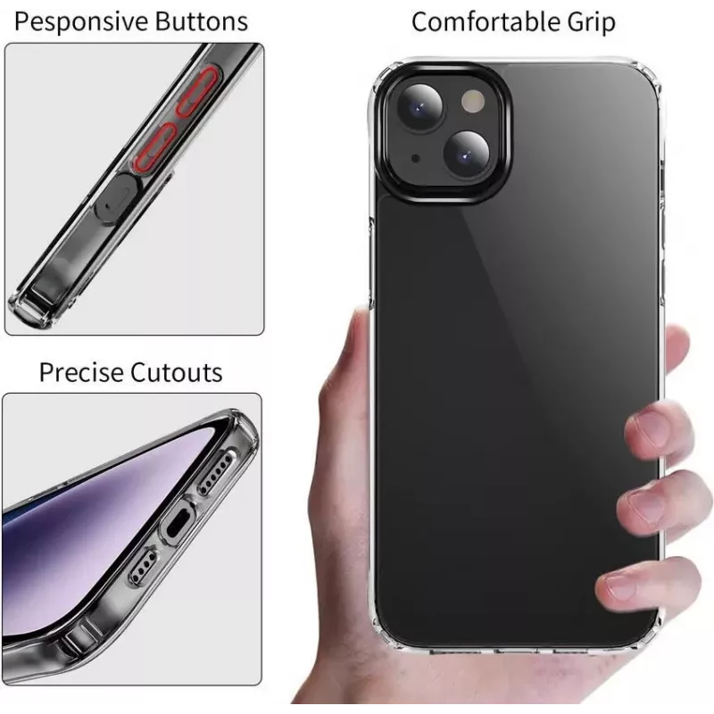 CYOO custodia in silicone per Apple iPhone 15 trasparente (CY123231)