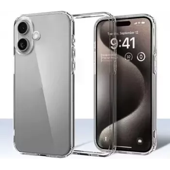CYOO Custodia in silicone per Apple iPhone 16 Plus, trasparente (CY123620)
