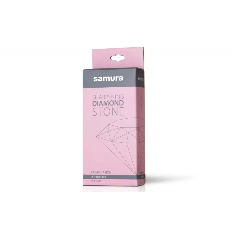 SAMURA SDS-360 Affilacoltelli manuale a passaggio, 2 stadi in ceramica, nero