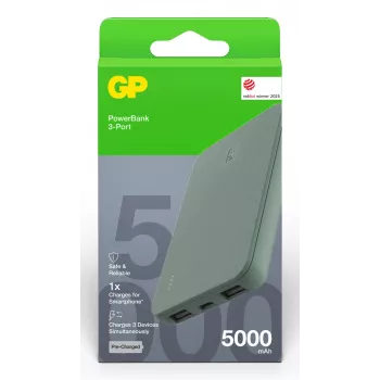 GP PowerBank B+ Series 5000 mAh verde muschio (GPPBB05BGYBSR523)