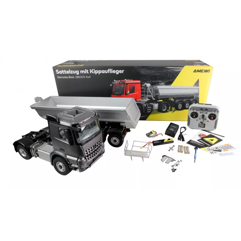 Amewi Mercedes-Benz Arocs autoarticolato 1:14 RTR antracite (22696)