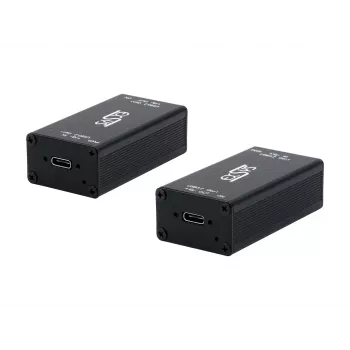 EXSYS EX-1502HMVS Adattatore industriale USB-C 3.2 Gen 1 a USB-A 1 porta con protezione ESD 15KV, montaggio su guida DIN, 9-48V DC