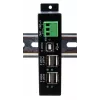 EXSYS EX-1594HMS Hub industriale USB 2.0 4 porte con kit per guida DIN