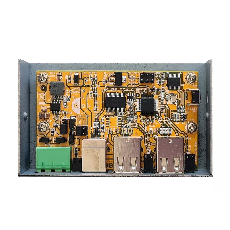EXSYS EX-1594HMS Hub industriale USB 2.0 4 porte con kit per guida DIN