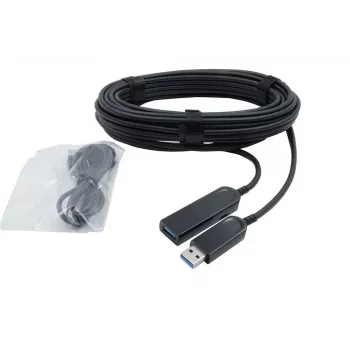 EXSYS Cavo ottico attivo (AOC) USB 3.2 Gen 1 10m, USB-A a USB-A, nero EX-K1691