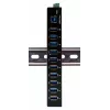 EXSYS EX-11290HMS Hub USB 3.2 Gen 1 10 porte con alimentatore 12V/5A