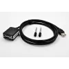 EXSYS Adattatore USB 2.0 a seriale RS-232 con +5V e LED, chipset FTDI (EX-1311-2F-5V)