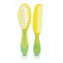 Set spazzola e pettine per neonati Kidsme – setole morbide, senza BPA, ergonomico, bianco/grigio