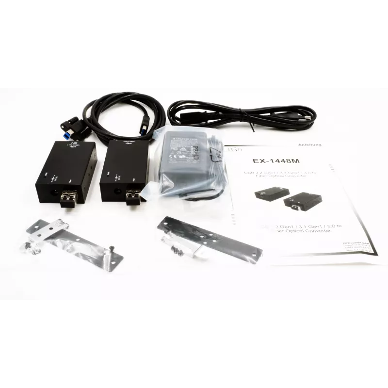 EXSYS EX-1448MM Extender USB 3.2 Gen1 2 porte su cavo in fibra ottica multimodale fino a 300 m