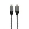EXSYS EX-K1596-1.0 cavo USB-C a USB-C, USB 3.2 Gen 2x2, 20 Gbps, 100W PD, intrecciato grigio, 1,0m