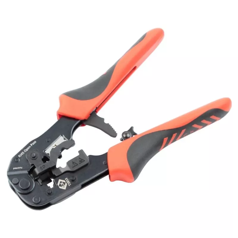 C.K Tools T3853 pinza crimpatrice per connettori modulari RJ11 RJ12 RJ45
