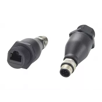 EXSYS EX-49504 M12 codifica A 8 pin connettore maschio a connettore femmina RJ45 adattatore Industrial Ethernet, IP67
