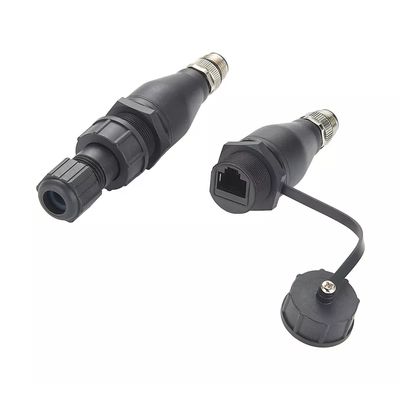 EXSYS EX-49504 M12 codifica A 8 pin connettore maschio a connettore femmina RJ45 adattatore Industrial Ethernet, IP67