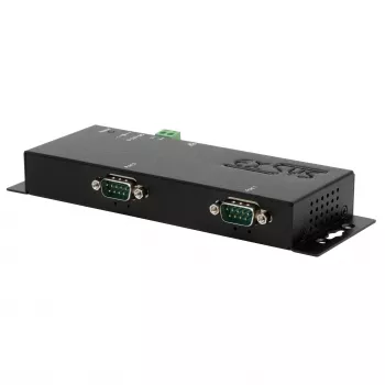 EXSYS EX-6162 server seriale Ethernet a 2x RS-232 con alimentatore 12V/3A