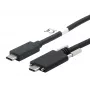 EXSYS cavo USB 3.2 Gen 2x1 C-C con viti zigrinate, 1m, nero (EX-K1591V-1.0)